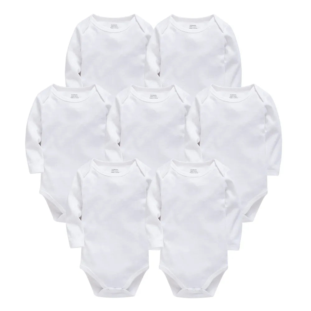 Baby Bodysuits Cotton Newborn Blank Long Sleeve 0-24 Months Boy White Body Bebes Blanco Roupa Menina Baby Girl Clothing