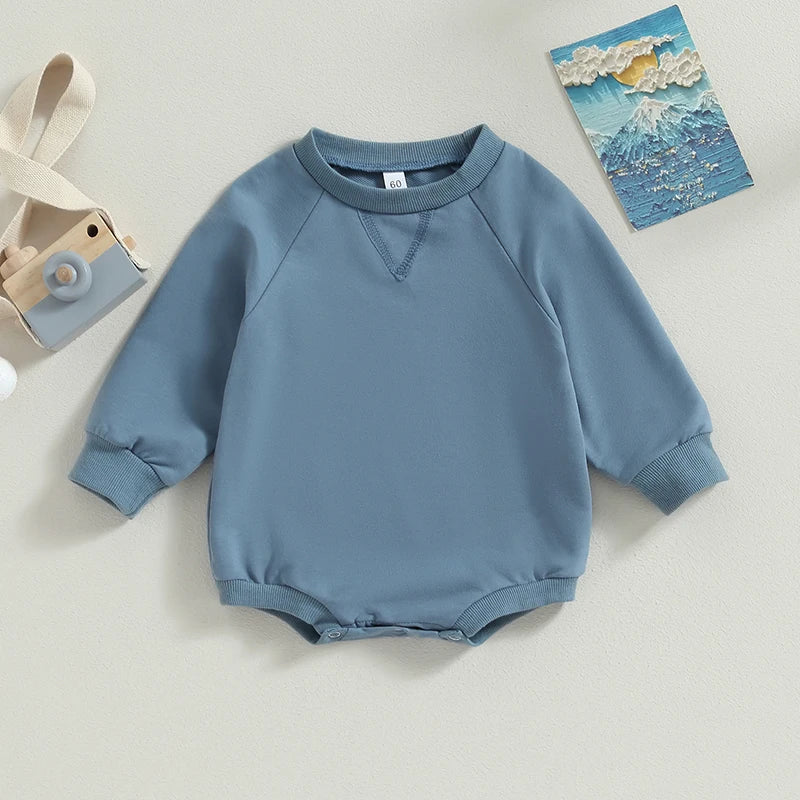 Autumn Newborn Infant Baby Boys Girls Rompers Overalls Clothing Cotton Long Sleeve Baby Sweatshirts Jumpsuits Newborn Clothes