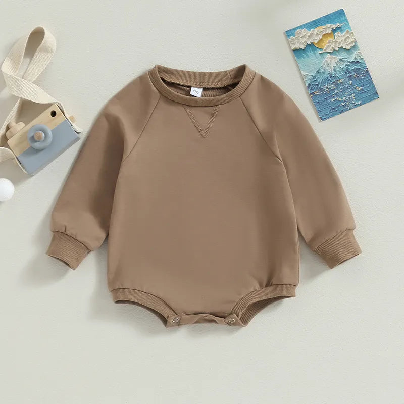 Autumn Newborn Infant Baby Boys Girls Rompers Overalls Clothing Cotton Long Sleeve Baby Sweatshirts Jumpsuits Newborn Clothes