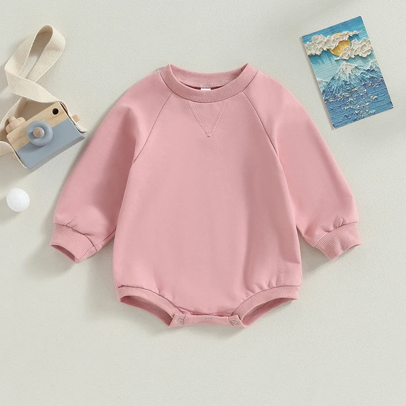 Autumn Newborn Infant Baby Boys Girls Rompers Overalls Clothing Cotton Long Sleeve Baby Sweatshirts Jumpsuits Newborn Clothes