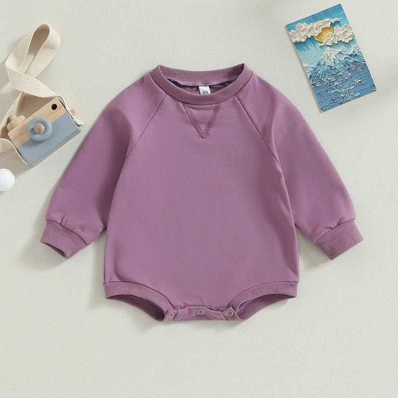 Autumn Newborn Infant Baby Boys Girls Rompers Overalls Clothing Cotton Long Sleeve Baby Sweatshirts Jumpsuits Newborn Clothes